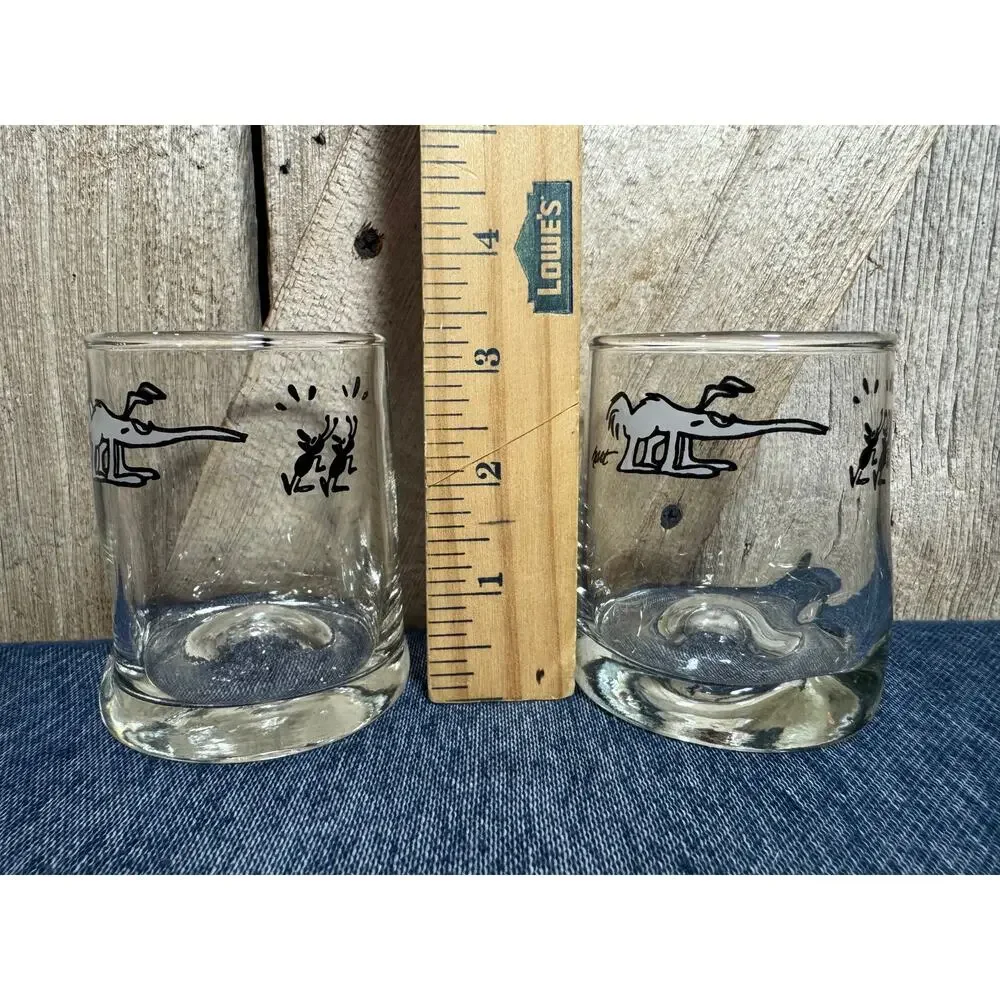 Vintage 1970's Johnny Hart BC Anteater and Ants Set of 7 Pinched Edge Glasses 3